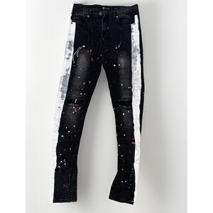 WAIMEA Art Jeans Denim Distressed Colorful Skinny Jeans 32x32